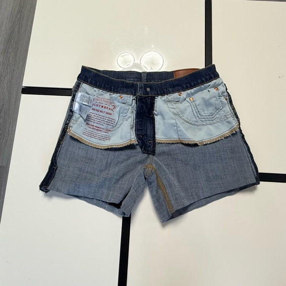 Lucky Brand Ava Mid-Rise Denim Cut-Off Shorts - Size 4/27 - Picture 8 of 13